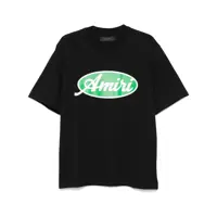 Tricouri Amiri Cotton T-Shirt With Green Logo Print Barbati