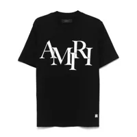 Tricouri Amiri Cotton T-Shirt With Front Logo Print Barbati