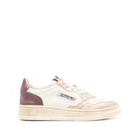 Sneakers Autry White And Brown Metal Sneakers Femei