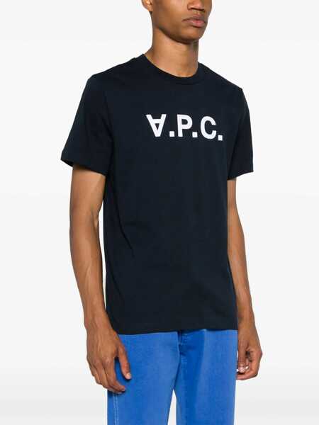 Topuri A.P.C. A.P.C. T-Shirts And Polos BLUE Barbati (BM 16951200) 4