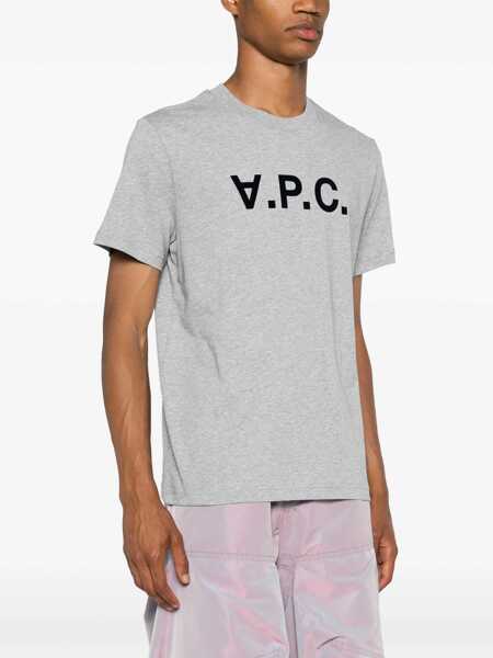 Topuri A.P.C. A.P.C. T-Shirts And Polos GREY Barbati (BM 16951203) 4