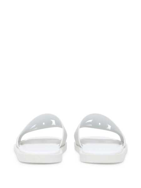 Mocasini Dolce & Gabbana White Sandals With Logo Detail In Rubber Man WHITE Barbati (BM 16951608) 3