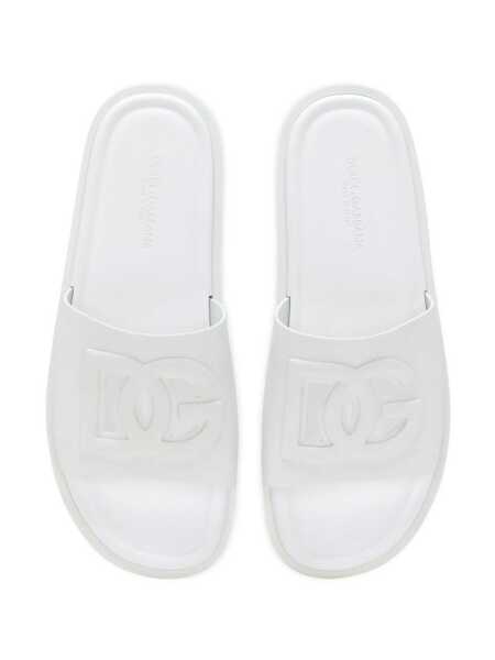 Mocasini Dolce & Gabbana White Sandals With Logo Detail In Rubber Man WHITE Barbati (BM 16951608) 4