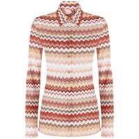 Camasi Missoni Multicolor Shirt With Orange Design Femei