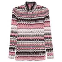 Camasi Missoni Multicolor Shirt With Pink And Brown Design Femei