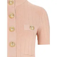 Cardigane Balmain Dama - Cardigane Balmain Balmain Buttoned Crewneck Cardigan POWDER Femei (BM 16953120) - B-mall.ro