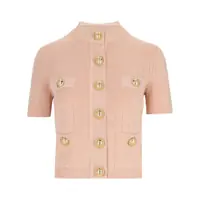 Cardigane Balmain Buttoned Crewneck Cardigan Femei