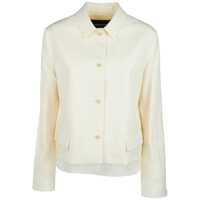 Geci Fabiana Filippi White Wool Casual Jacket Femei