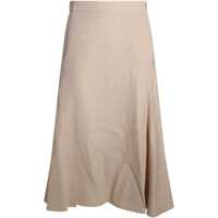 Fuste Fabiana Filippi Beige Cotton Midi Skirt Femei