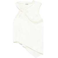 Topuri Jil Sander Light Beige Asymmetric Top With A Knot Femei
