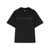 Tricouri Jil Sander Black Short-Sleeve T-Shirt With Logo Femei