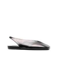 Balerini Jil Sander Black Leather Slingback Ballet Flats Femei