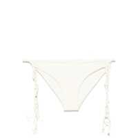 Costume de baie Jil Sander White Slip Swimsuit With Ties Femei