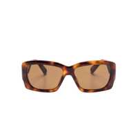 Ochelari de soare Jacquemus Sunglasses With Animal-Print Frame And Brown Lenses Femei