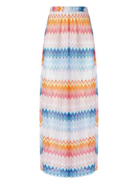 Pantaloni casual MISSONI BEACHWEAR Missoni Multicolor Viscose Pants RED Femei (BM 16962447) 1