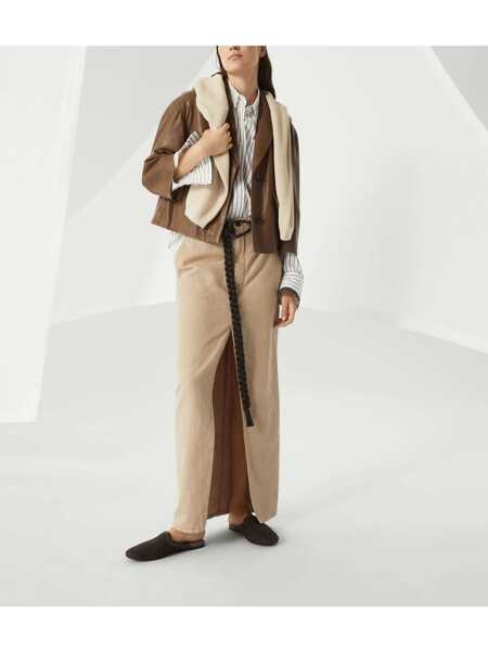 Fuste Brunello Cucinelli Brunello Cucinelli Skirts Beige Femei (BM 16963107) 2