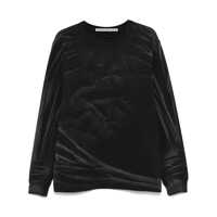 Tricouri Alexander Wang Crinkled Wash Effect Long Sleeves T-Shirt Femei