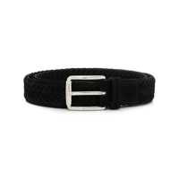 Curele Tod'S Black Leather Woven Buble Belt Barbati