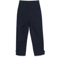 Pantaloni casual Semicouture Penelope Blue Cotton Trousers Femei