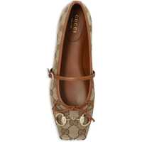 Balerini Dama - Balerini Gucci GG Ballerinas BEIGE EBONY/SUNDIAL Femei (BM 16975024) - B-mall.ro