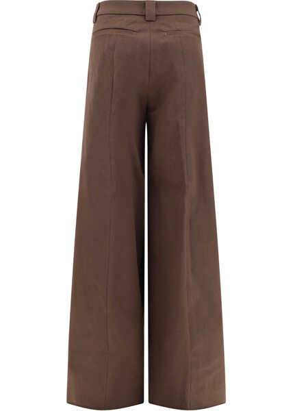 Pantaloni casual The Latest Wide Leg Pants BROWN Femei (BM 16975225) 2