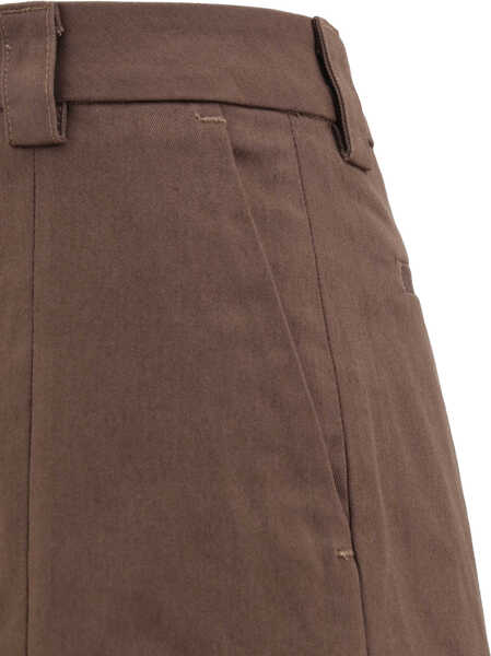 Pantaloni casual The Latest Wide Leg Pants BROWN Femei (BM 16975225) 3