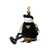 Prada Prada Logo-Plaque Robot Bag Charm Black