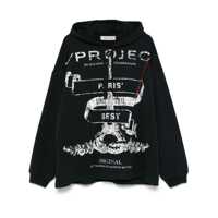 Pulovere Y/Project Black Cotton Sweatshirt Barbati