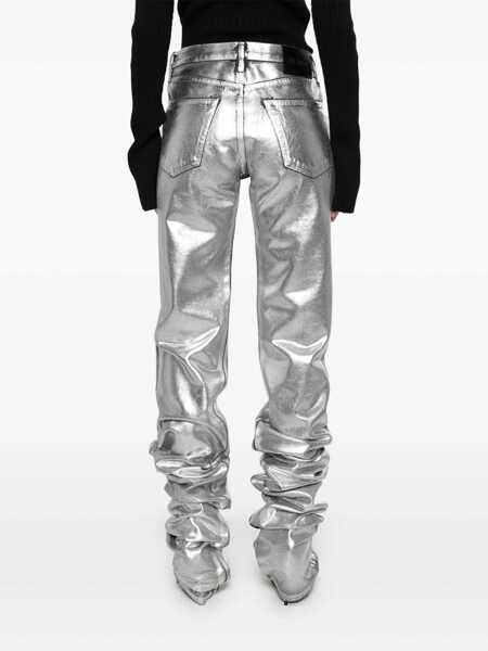 Blugi THE ATTICO The Attico Jeans SILVER Femei (BM 16976919) 4