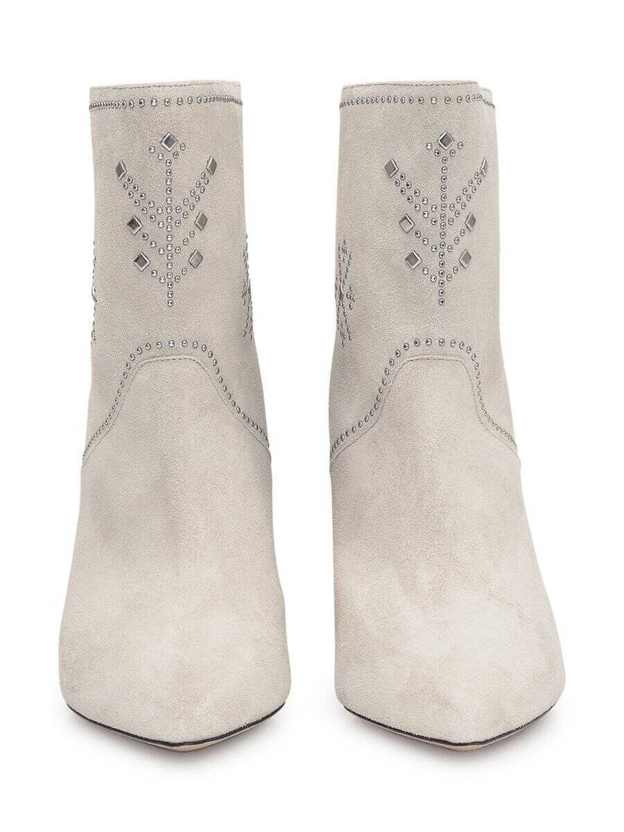 Bocanci Isabel Marant Isabel Marant Loline Boots Beige Femei (BM 16977285) 4