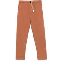 Pantaloni White Sand Trousers In Orange Cotton With Belt Barbati