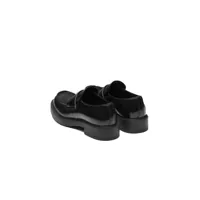 Mocasini Prada pentru Barbati - Mocasini Prada Prada Chocolate Brushed Leather Loafers Black Barbati (BM 16977432) - B-mall.ro