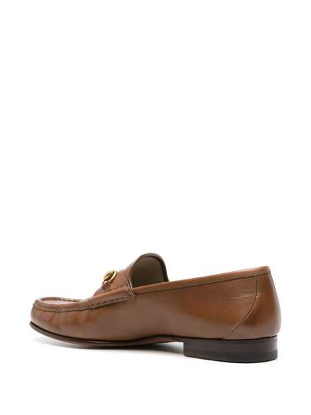 Mocasini Gucci Gucci Horsebit 1953 Leather Loafers Brown Barbati (BM 16977573) 3