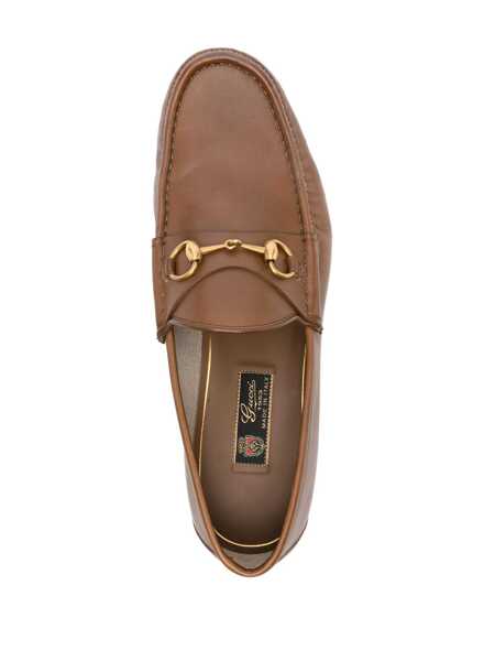 Mocasini Gucci Gucci Horsebit 1953 Leather Loafers Brown Barbati (BM 16977573) 4