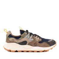 Sneakers Flower Mountain Yamano 3 Grey And Blue Suede And Nylon Sneakers Barbati