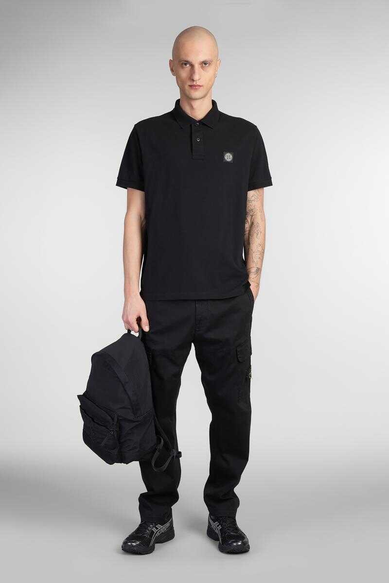 Tricouri Polo Stone Island Stone Island Polo Black Barbati (BM 16977849) 2