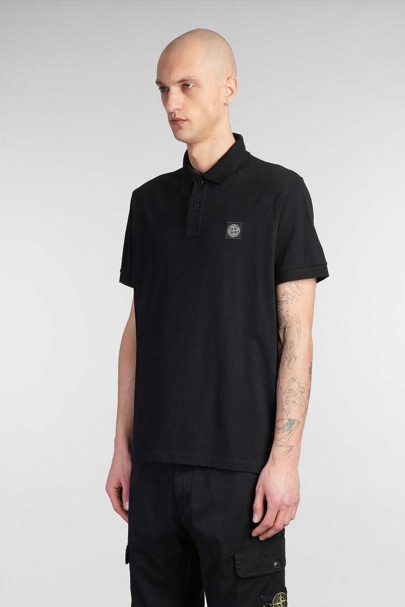 Tricouri Polo Stone Island Stone Island Polo Black Barbati (BM 16977849) 4