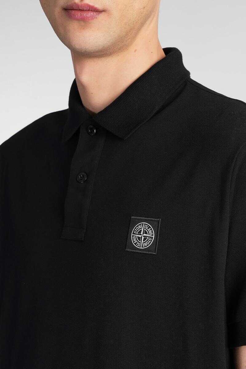 Tricouri Polo Stone Island Stone Island Polo Black Barbati (BM 16977849) 5