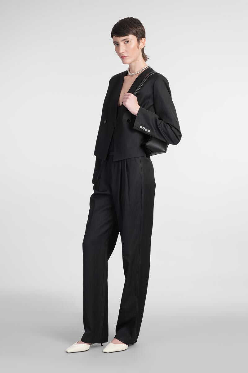 Pantaloni casual Loulou Studio Loulou Studio Takaroa Pants Black Femei (BM 16978029) 2