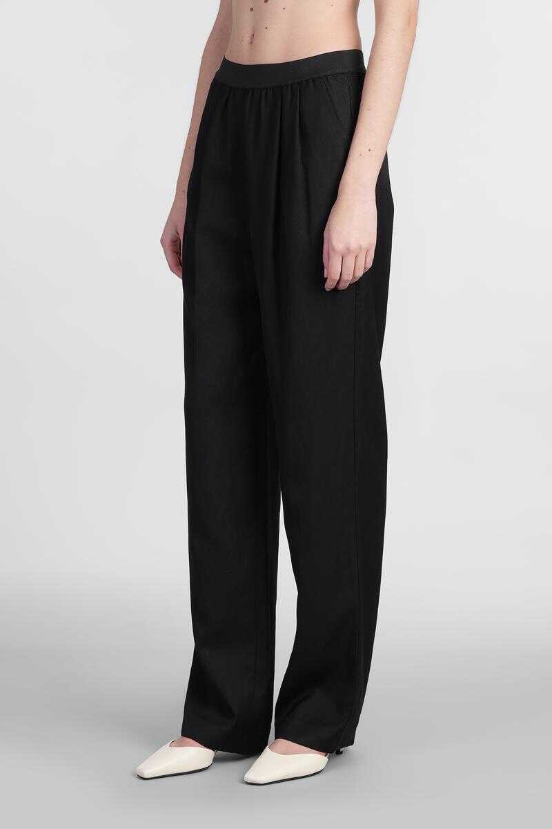 Pantaloni casual Loulou Studio Loulou Studio Takaroa Pants Black Femei (BM 16978029) 4
