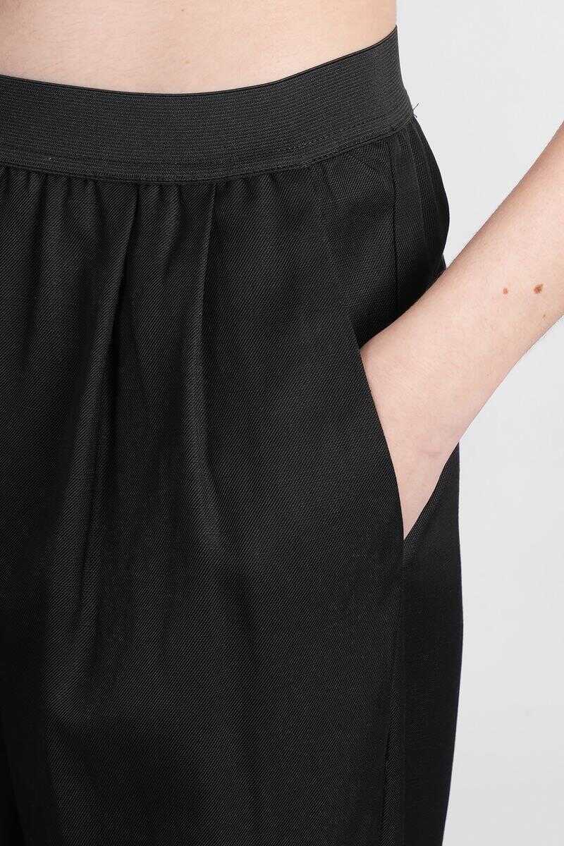 Pantaloni casual Loulou Studio Loulou Studio Takaroa Pants Black Femei (BM 16978029) 5