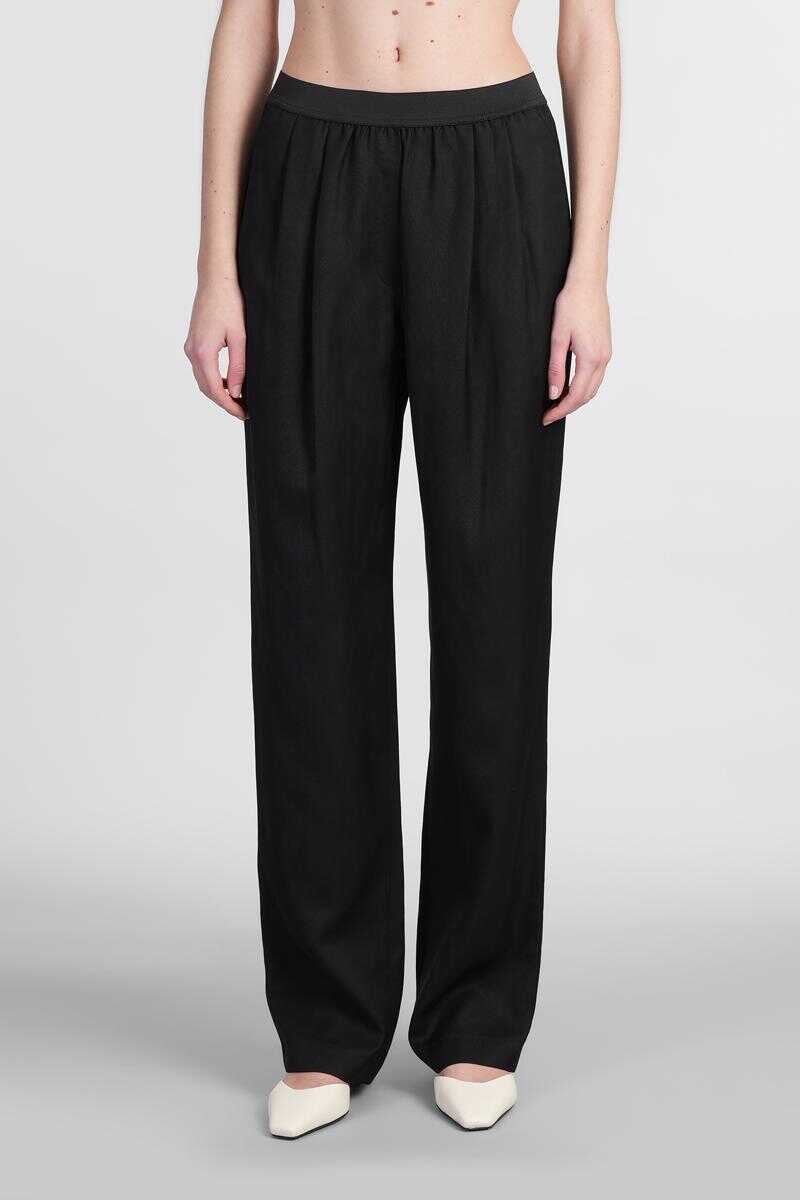 Pantaloni casual Loulou Studio Loulou Studio Takaroa Pants Black Femei (BM 16978029) 1