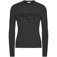 Pulovere Valentino Garavani Grey Wool Knitwear Barbati