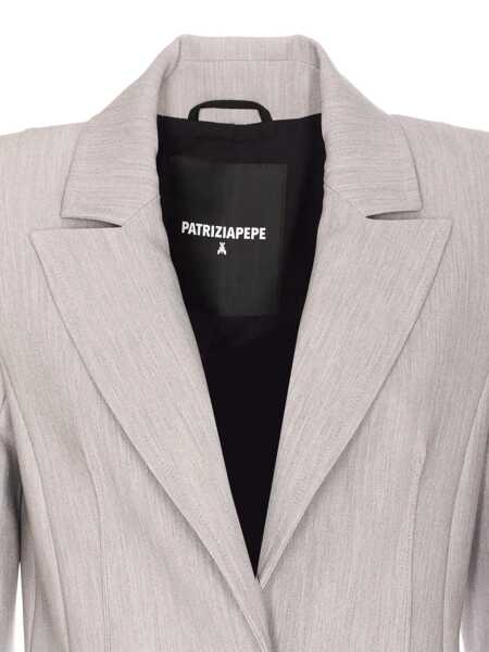 Geci Patrizia Pepe Patrizia Pepe Jackets GREY Femei (BM 16980504) 4