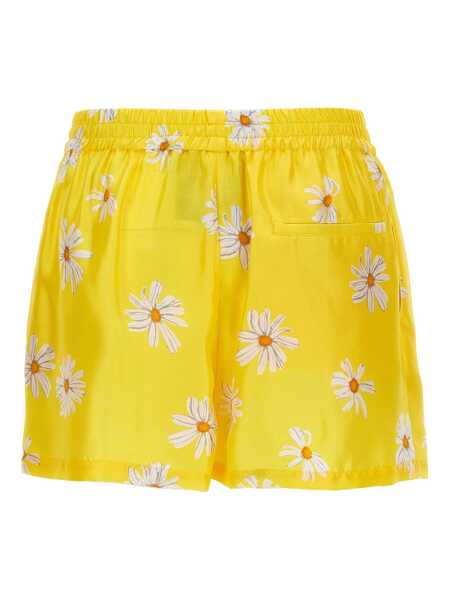 Pantaloni casual Moschino Moschino Margherite Print Shorts YELLOW Femei (BM 16980609) 2