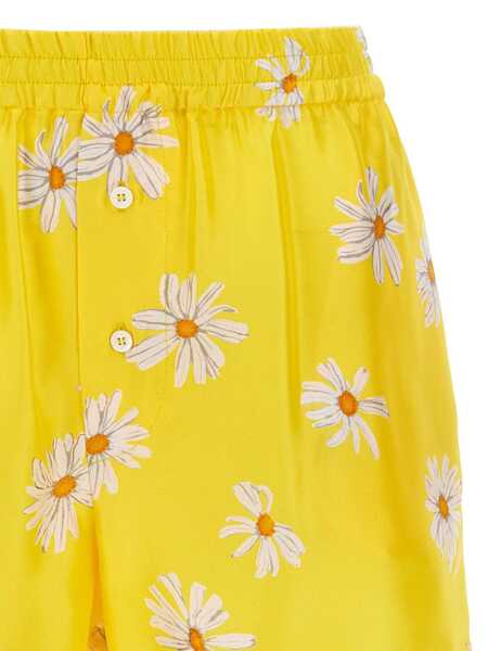 Pantaloni casual Moschino Moschino Margherite Print Shorts YELLOW Femei (BM 16980609) 3