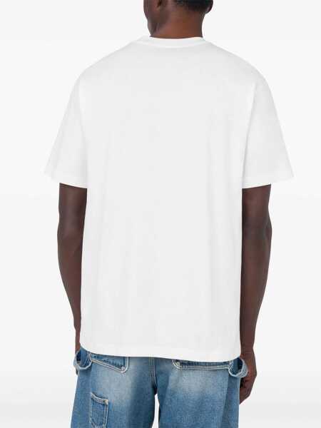 Tricouri Moschino Moschino Logo Embroidery T-Shirt WHITE Barbati (BM 16980618) 3