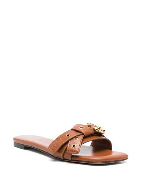 Sandale Chloe Chlo Sandals & Slides BROWN Femei (BM 16981938) 2