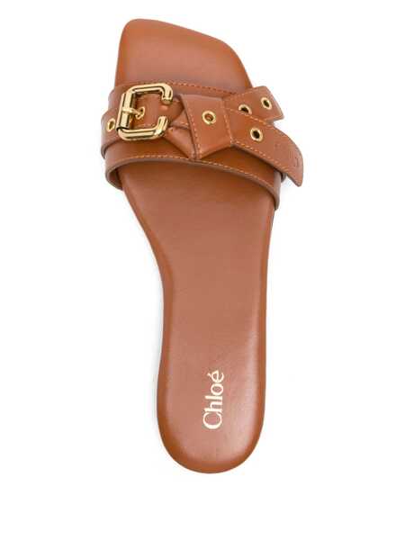 Sandale Chloe Chlo Sandals & Slides BROWN Femei (BM 16981938) 4