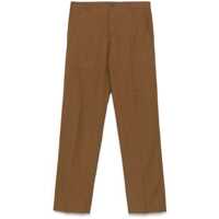 Pantaloni Pt Torino Brown Virgin Wool Linen Blended Trousers Barbati